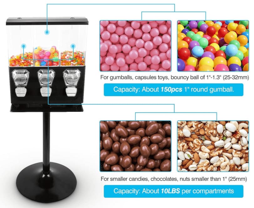 Wide Range Fillins of Gumball,Capsule toys, Bouncyball, candy machine