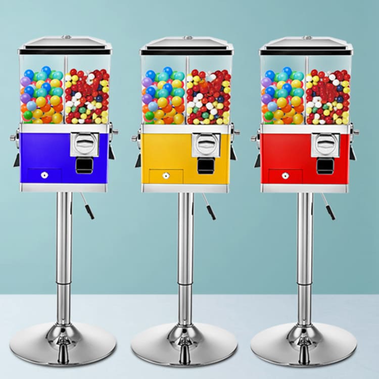 4 In 1 Toy Capsule Gashapon, Bouncing Ball, Candy, Gumball Vending Machine For Sale