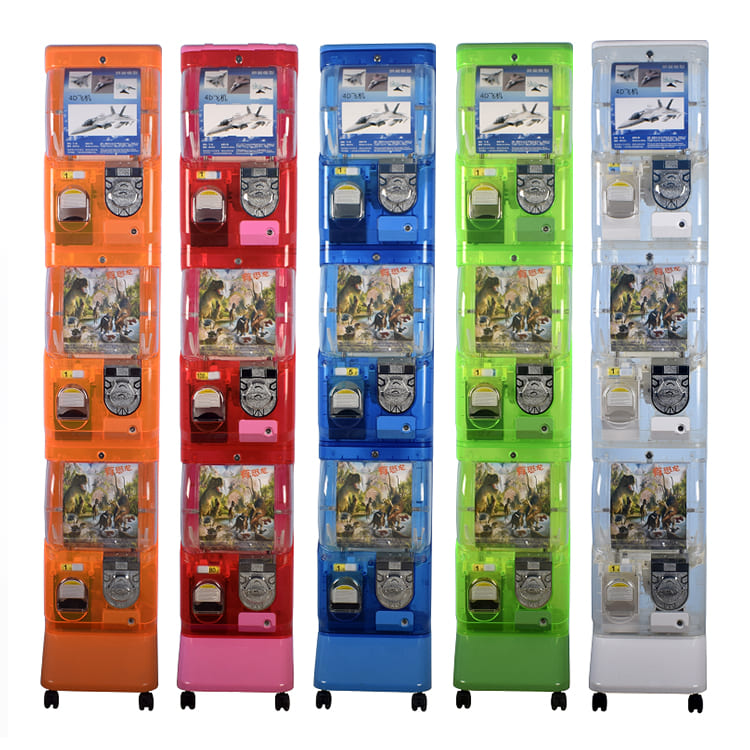 Three layers Transparent Toy Capsule Gashapon Tomy Gacha Vending Machine